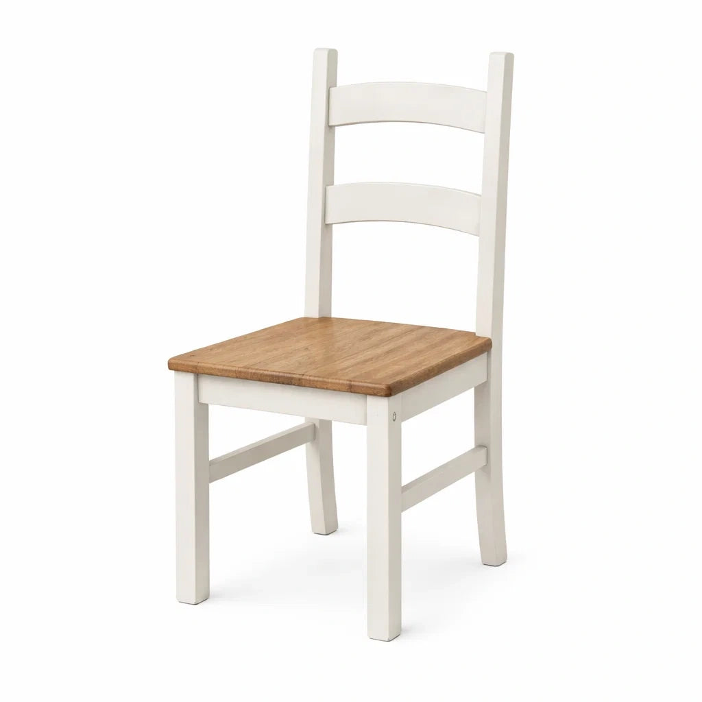 Sedia in legno massello con seduta in rovere