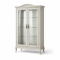 Vetrina in legno con vetro temperato bianco