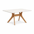 Tavolo Rettangolare Legno e MDF 120x80 cm Bianco