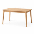 Tavolo rettangolare in legno di quercia massello 120x75x75 cm