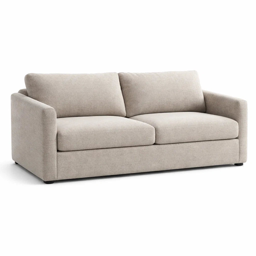 Divano a 3 Posti in Tessuto Beige