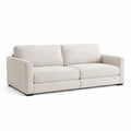 Divano tre posti in tessuto beige
